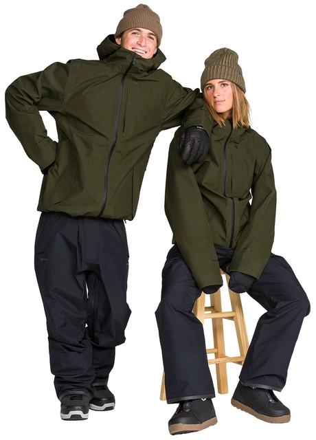 Volcom Tester 3L Gore-Tex Jacket Dark Green - L 