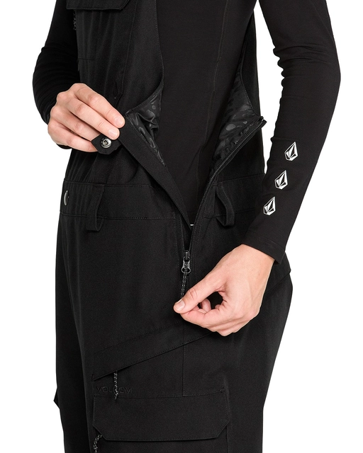 Volcom Creston 3D Stretch Bib Overall Black - L 