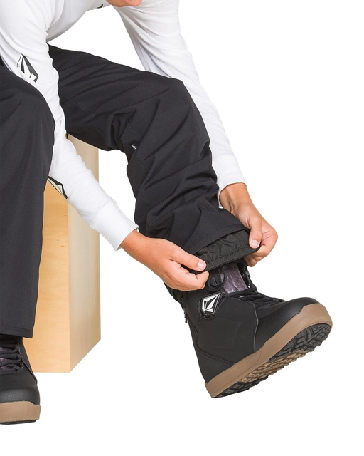 Volcom Freakin Chino Youth Ins Pant Black - L/12år 