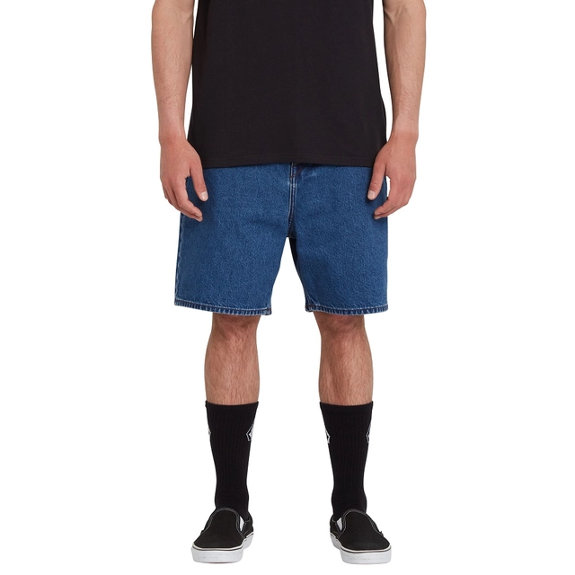 Volcom Billow Denim Short Oliver Mid Blue - 36 