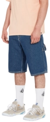 Volcom Labored Denim Utility Short Indigo Ridge Wash - 30