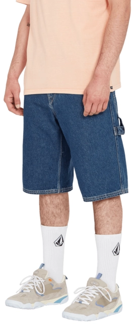Volcom Labored Denim Utility Short Indigo Ridge Wash - 30 