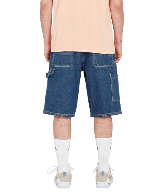 Volcom Labored Denim Utility Short Indigo Ridge Wash - 30 