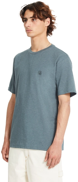 Volcom Circle Blanks Heathered SS Tee Dark Slate - S 