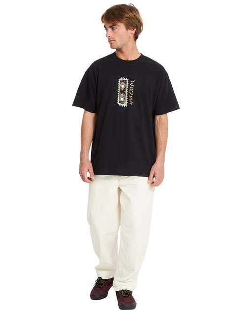 Volcom Eye Rust Loose SS Tee Black - S 