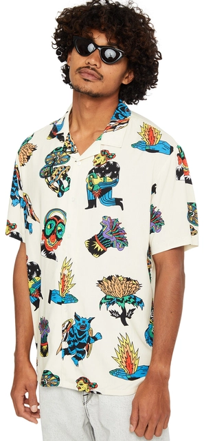 Volcom FA Bob Mollema SS Light Beige - M 