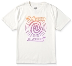 Volcom Deep Trance SS Tee Off White - XL/14år