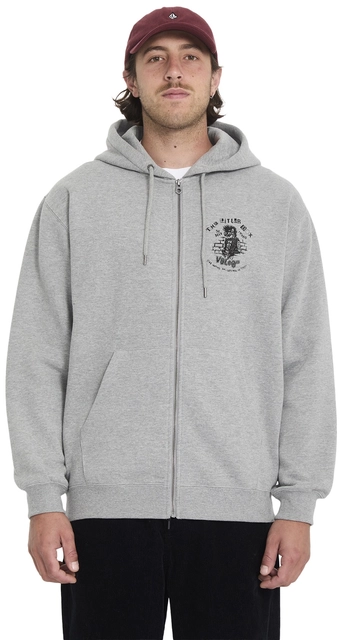 Volcom Catastrophy Zip Heather Grey - L 