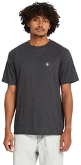 Volcom Circle Blanks HTH SS Tee Heather Black - M