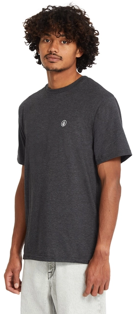 Volcom Circle Blanks HTH SS Tee Heather Black - M 