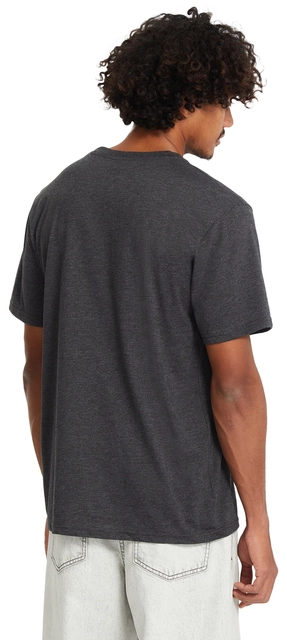 Volcom Circle Blanks HTH SS Tee Heather Black - M 