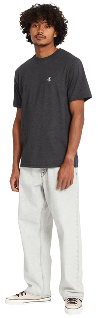 Volcom Circle Blanks HTH SS Tee Heather Black - M 