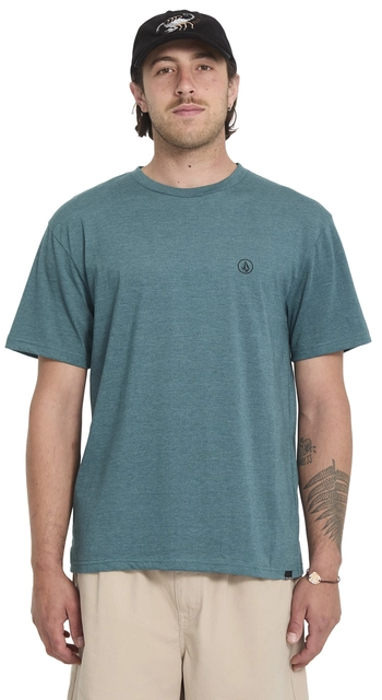 Volcom Circle Blanks HTH SS Tee Rifle Green - M 