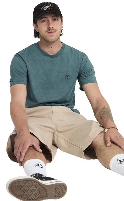 Volcom Circle Blanks HTH SS Tee Rifle Green - M 