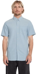 Volcom Everett Oxford SS Wrecked Indigo - L