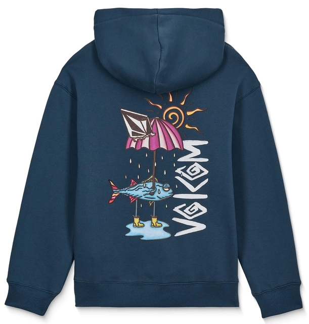 Volcom Watanite Pullover Dust Bowl Indigo - XL/14år 