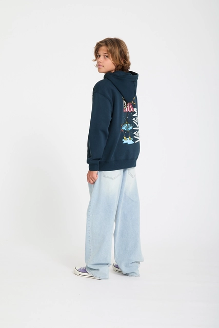 Volcom Watanite Pullover Dust Bowl Indigo - XL/14år 